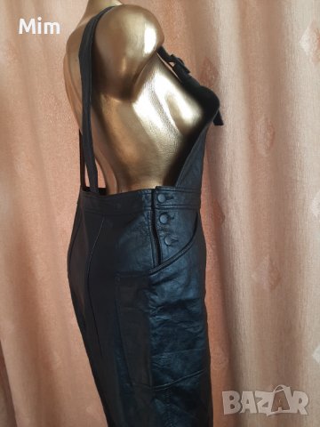 Н&М 40 Черен кожен гащеризон , снимка 5 - Гащеризони - 39702942