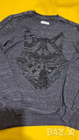 Пуловер мъжки, S, Pure White, снимка 2 - Пуловери - 48974796