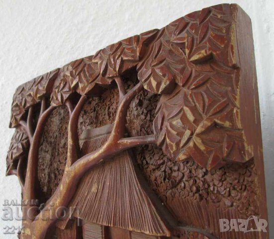 дървено пано с вол , дърворезба, пана, форма за сладки, круша - панер, снимка 7 - Пана - 28870644