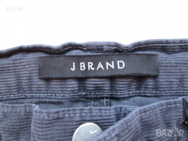 Къси панталонки J Brand сиво кадифе , снимка 4 - Къси панталони и бермуди - 26635068