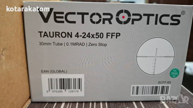 Оптика Vector Tauron 4 x 24 / 50. Gen II, Zero Stop, скала MPX1, снимка 2 - Оборудване и аксесоари за оръжия - 53174313