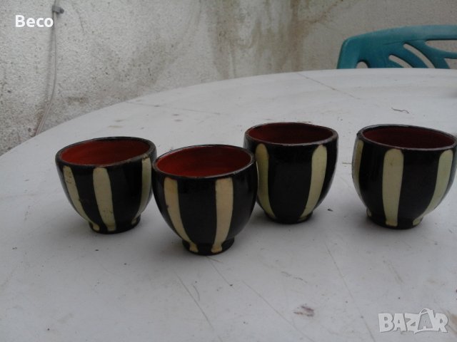 керамични малки чашки, снимка 2 - Антикварни и старинни предмети - 35264789