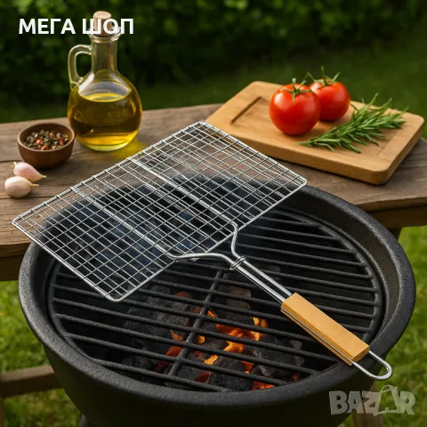 Скара за барбекю за бургери Muhler 32x19x47.5см / 32x19x48 см, снимка 2 - Скари - 50297006