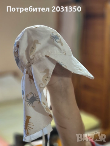 детска лятна шапка с козирка Maximo с UPF80 номер 46-49, снимка 3 - Шапки, шалове и ръкавици - 53523103