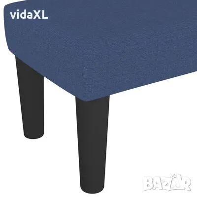 vidaXL Пейка, синя, 100x30x30 см, плат（SKU:346650, снимка 4 - Градински мебели, декорация  - 48086789