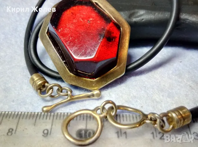 ВЕЛИКОЛЕПНО СРЕБЪРНО КОЛИЕ със СРЕБЪРЕН ПЕНДАНТ МАРКОВО СРЕБРО 925 с ОГРОМЕН ГРАНАТ АЛМАНДИН 49289, снимка 12 - Колиета, медальони, синджири - 49294771