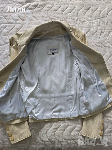 Яке естествена кожа размер S, снимка 5 - Якета - 53482447