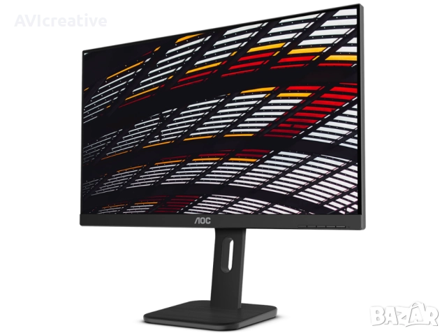 Монитор AOC 24P1, 23.8", IPS, FHD (1920 x 1080), 60Hz, 5ms, Черен