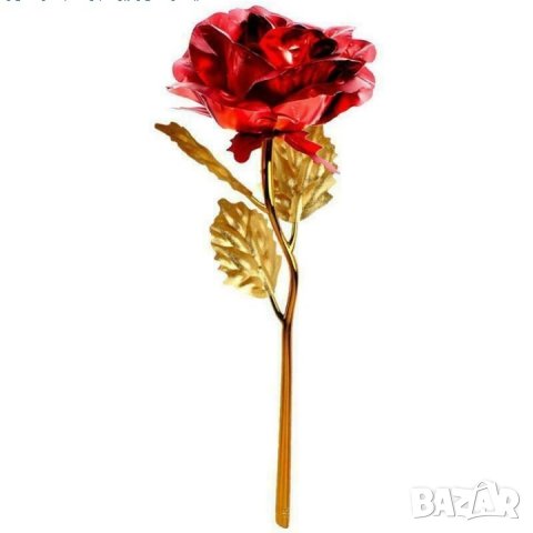 Златна Роза/червена роза с поставка LOVE в кутия /с подаръчна торбичка/., снимка 5 - Подаръци за жени - 30941951