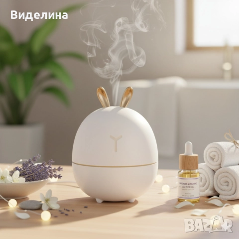 Мини овлажнител с етерично масло и ароматерапия, снимка 3 - Други - 51903737