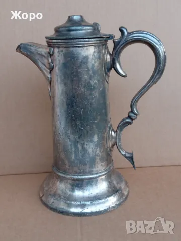 посребрена голяма старинна кана 19ти век, снимка 3 - Антикварни и старинни предмети - 50337302