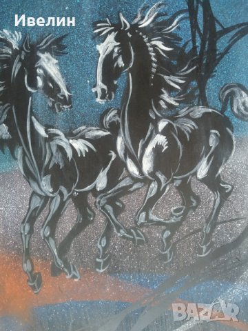 картина-коне, снимка 3 - Картини - 32536306