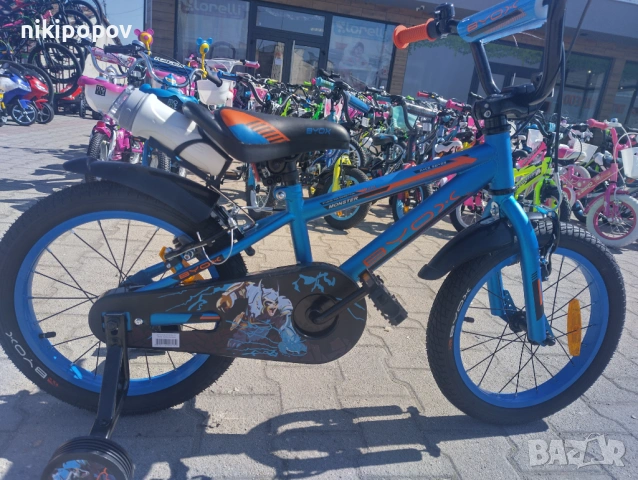 BYOX Велосипед 16" MONSTER син, снимка 12 - Велосипеди - 53558740