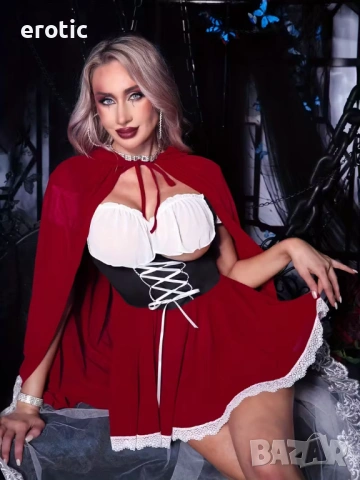 Секси костюм на Червената шапчица - Код: 1165, снимка 6 - Бельо - 53580153