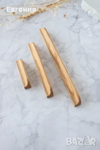 Дръжки за кухненски шкафове от Дъб масив, снимка 5 - Шкафове - 47813378