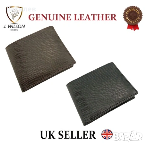 J. Wilson мъжки портфейл портмоне естествена кожа внос Англия, снимка 2 - Портфейли, портмонета - 53147943