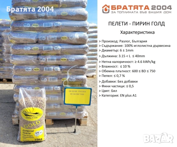 Пелети от Борса БРАТЯТА 2004, дванадесет вида Пелети от цяла България - цени на едро и дребно, снимка 8 - Пелети - 31523802