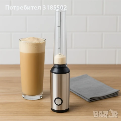 Фрапе миксер ръчен Muhler, 25W, Метално тяло, снимка 6 - Миксери - 51422043