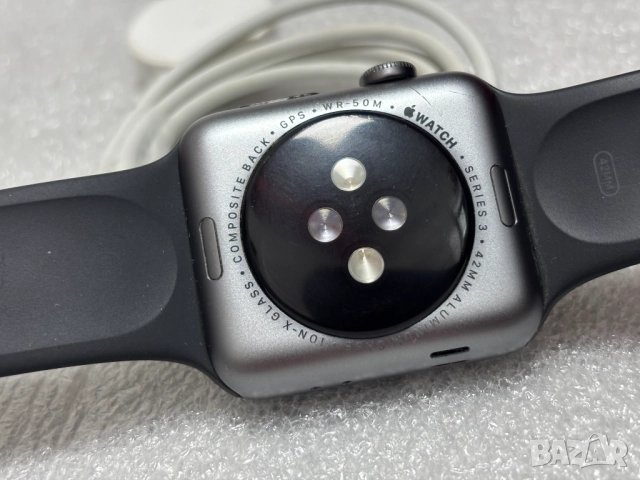 Смарт Часовник Apple Watch 3 series 42 mm Space Grey Aluminium Case with Black, снимка 11 - Смарт часовници - 52629920