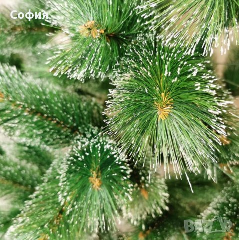 Коледна елха със заскрежени връхчета, снимка 5 - Декорация за дома - 42946302