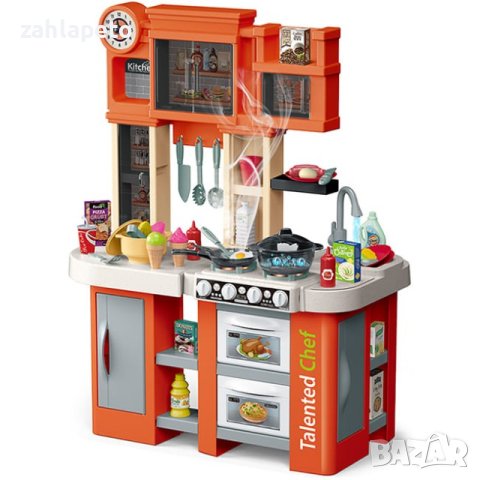 Голяма кухня с пара и 2 хладилника, снимка 1 - Играчки за стая - 43297615