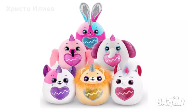 Плюшена играчка Рейнбоукорнс Rainbowcorns Eggzania с 20 изненади Голямо яйце Zuru, снимка 11 - Плюшени играчки - 43482043