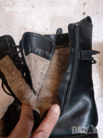 Дамски зимни ботуши,боти от естествена кожа,с вата,размер 40, снимка 4 - Маратонки - 53604108