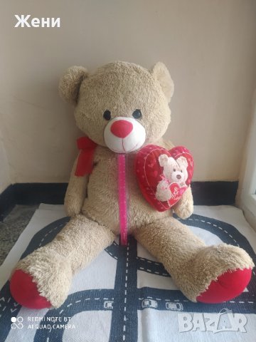 Огромен плюшен мечок за Свети Валентин, ок. 100 см, снимка 2 - Плюшени играчки - 44094149