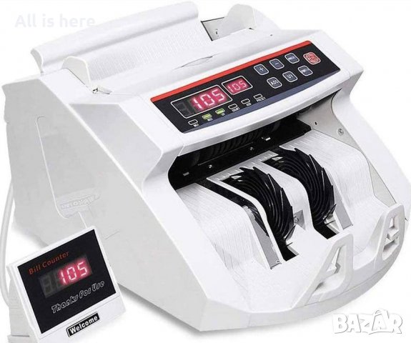 Машина за броене на банкноти, 1000 броя на мин.Автоматичен старт и край,Банкноти от 50х100 x 90х190 