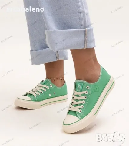 Дамски зелени кецове Big Star NN274268