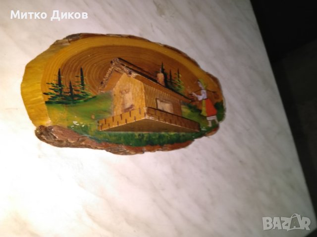 Дървена фигура за стена ръчна изработка"Млекарка" от соца-230х122х60мм, снимка 3 - Декорация за дома - 43153473