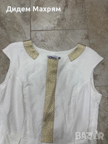 Бяла рокля Денс, снимка 2 - Рокли - 51124288