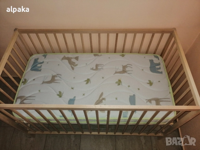 Продавам почти ново  бебешко креватче с матрак, снимка 2 - Бебешки легла и матраци - 51968206