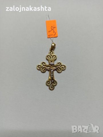 Златен кръст -2.3гр/14К, снимка 3 - Колиета, медальони, синджири - 28932764