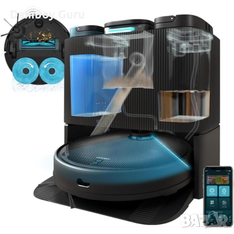 Прахосмукачка робот с моп Cecotec Conga 11090 Spin Revolution Home&Wash, снимка 3 - Прахосмукачки - 52788236