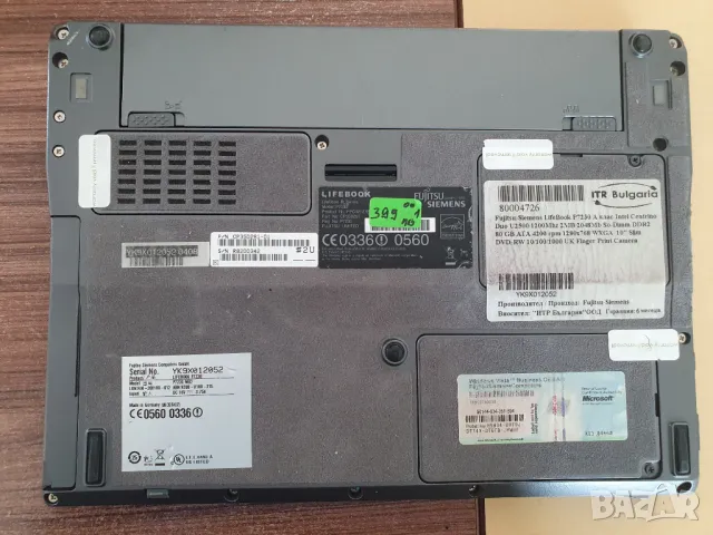 Продавам лаптоп Fujitsu Simens Lifebook P7230 за части, снимка 3 - Части за лаптопи - 47280531