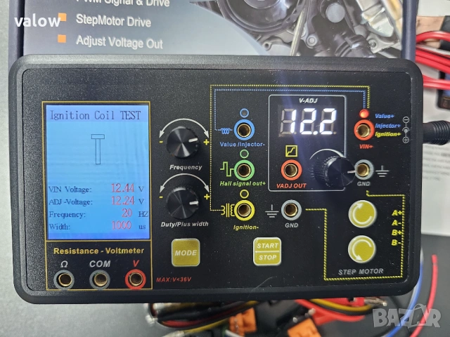 Автомобилен тестер инжектори дюзи ел клапани стъпков мотор и др., снимка 6 - Друга електроника - 53580918