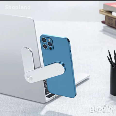 Магнитна поставка за закрепване на телефон към лаптоп, снимка 2 - Други - 44855015