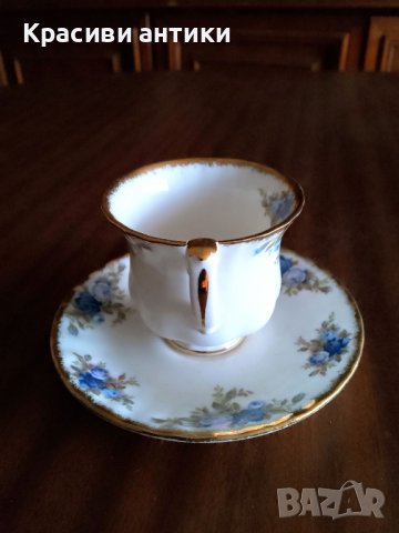 Royal Albert Moonlight Rose, колекционерска чаша кафе, снимка 4 - Други ценни предмети - 44126121