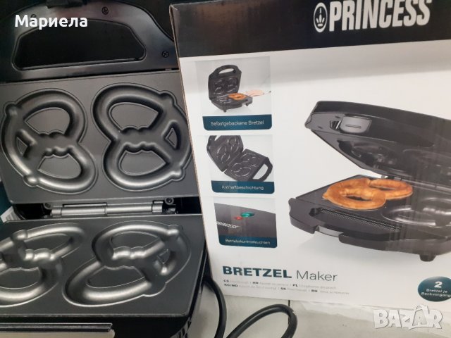 Уред за ГЕВРЕЦИ (бретцели) PRINCESS Pretzel Maker 700W / уред за брецели, снимка 2 - Тостери - 36706559