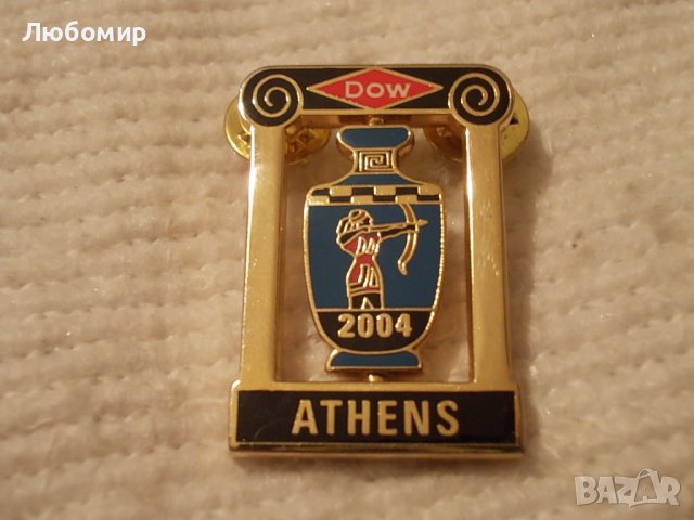 Значка лимитирана серия DOW Athens 2004, снимка 1 - Колекции - 39664371