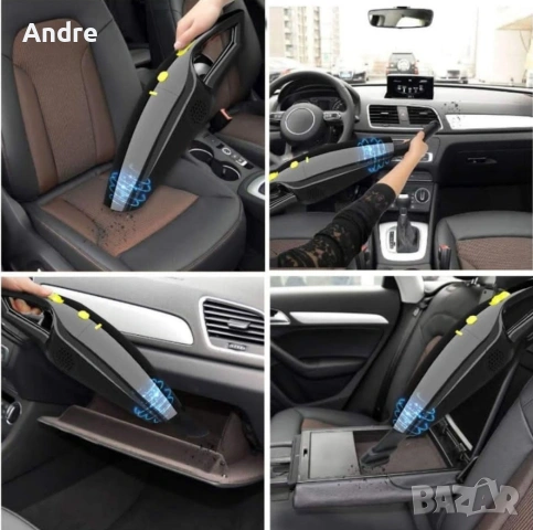 Практична прахосмукачка, подходяща за кола, 4 накрайника, снимка 2 - Аксесоари и консумативи - 53277504