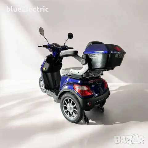 Електрическа Триколка blueElectric BM1-LUX 2000W | 60V | 24Ah | BLUE/BLACK, снимка 5 - Мотоциклети и мототехника - 49745684