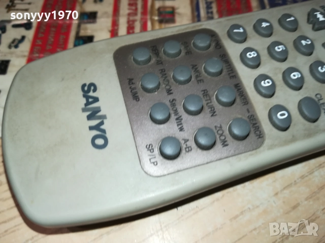 SANYO DVD/VCR COMBO REMOTE-ВНОС SWISS 2811251935, снимка 2 - Дистанционни - 52577725