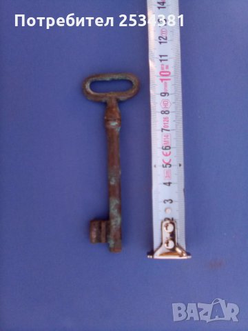 Стар метален ключ за врата 1, снимка 1 - Колекции - 28299826