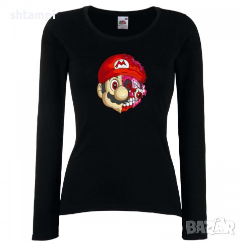Дамска тениска Mario Zombie 5 Игра,Изненада,Подарък,Празник,Повод, снимка 2 - Тениски - 37237972