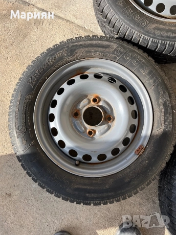 Джанти със зимни гуми R14 4x114.3 , снимка 2 - Гуми и джанти - 52789933