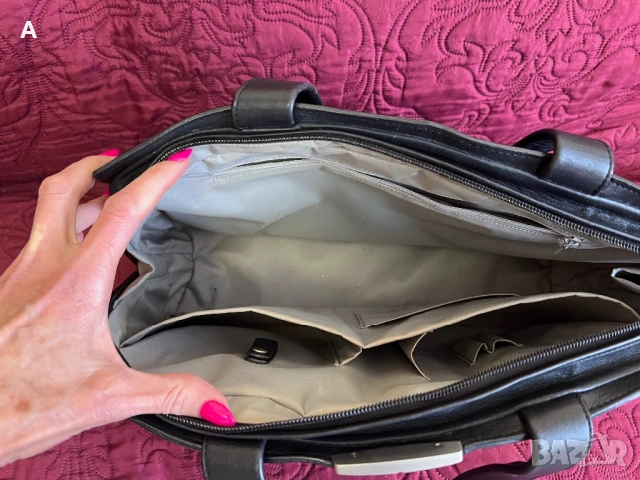 Дамска чанта естествена кожа, снимка 5 - Чанти - 47669162