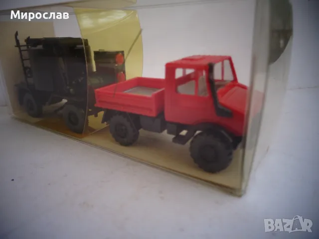 WIKING H0 1/87 MERCEDES UNIMOG КАМИОН ТИР ИГРАЧКА МОДЕЛ, снимка 5 - Колекции - 47784959
