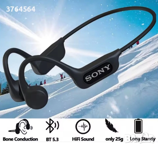 Водоустойчиви слушалки SONY с костна проводимост - IP56, снимка 3 - Слушалки и портативни колонки - 51919811